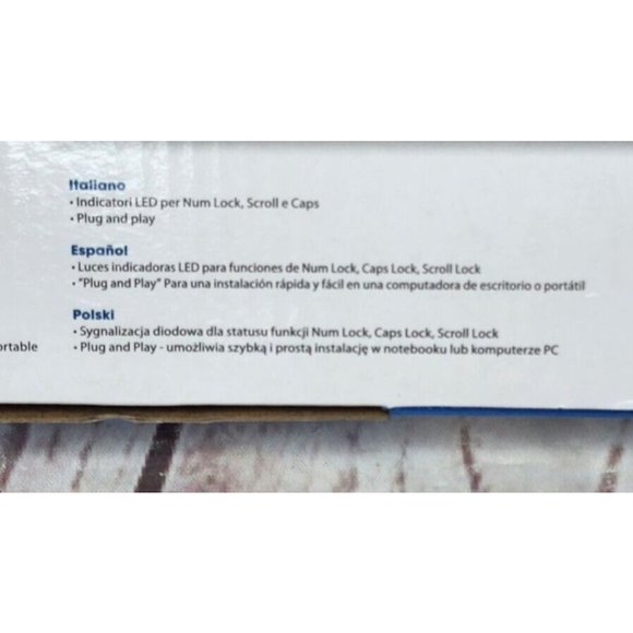 Manhattan Plug & Play LED Wired Black Basic Windows Compatible Computer Keyboard - Picture 10 of 12